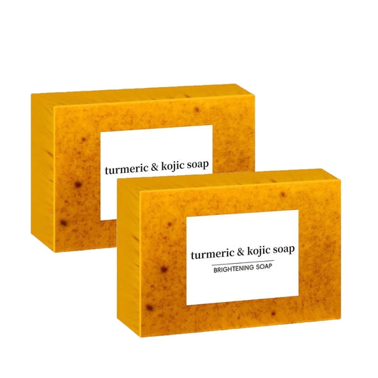 Revitalize Your Skin with Lemon Turmeric Soap Tablets - Deep Cleansing Kojic Acid Bar for Dark Spots & Acne Treatment